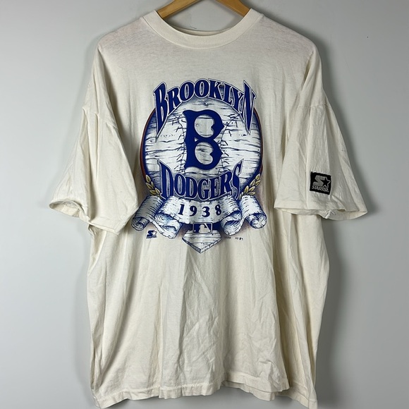 STARTER Brooklyn Dodgers Vintage 90s Graphic Tee - Size XL - Picture 1 of 10